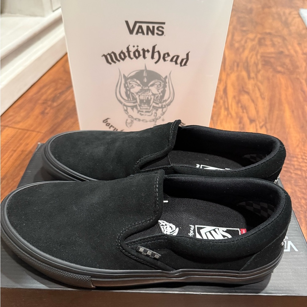 Vans Black Motörhead Slip-On Sneakers BRAND NEW!